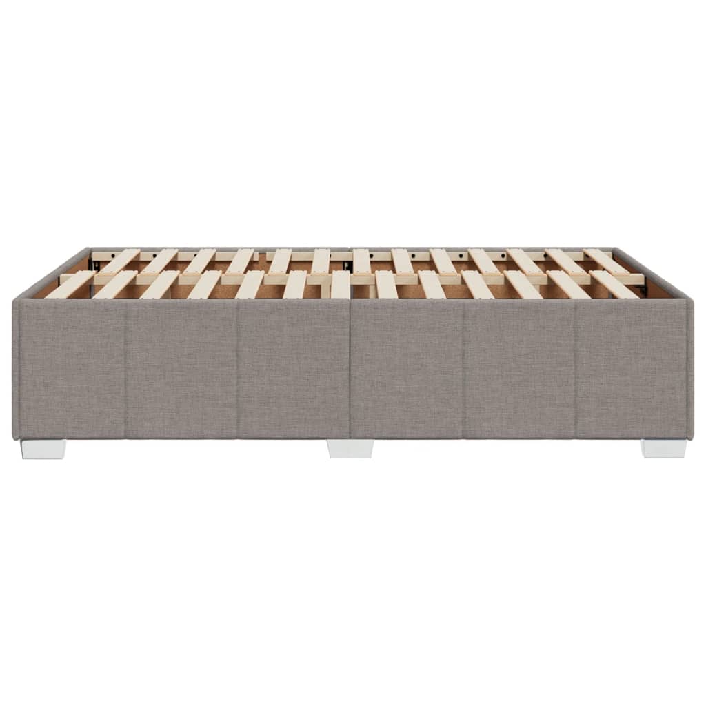vidaXL Cadru de pat fără saltea, gri taupe, 120x200 cm, textil vidaXL Cadru de pat fără saltea, gri taupe, 120x200 cm, textil