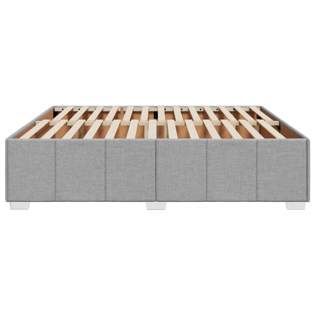 vidaXL Cadru de pat fără saltea, gri deschis, 180x200 cm, textil
