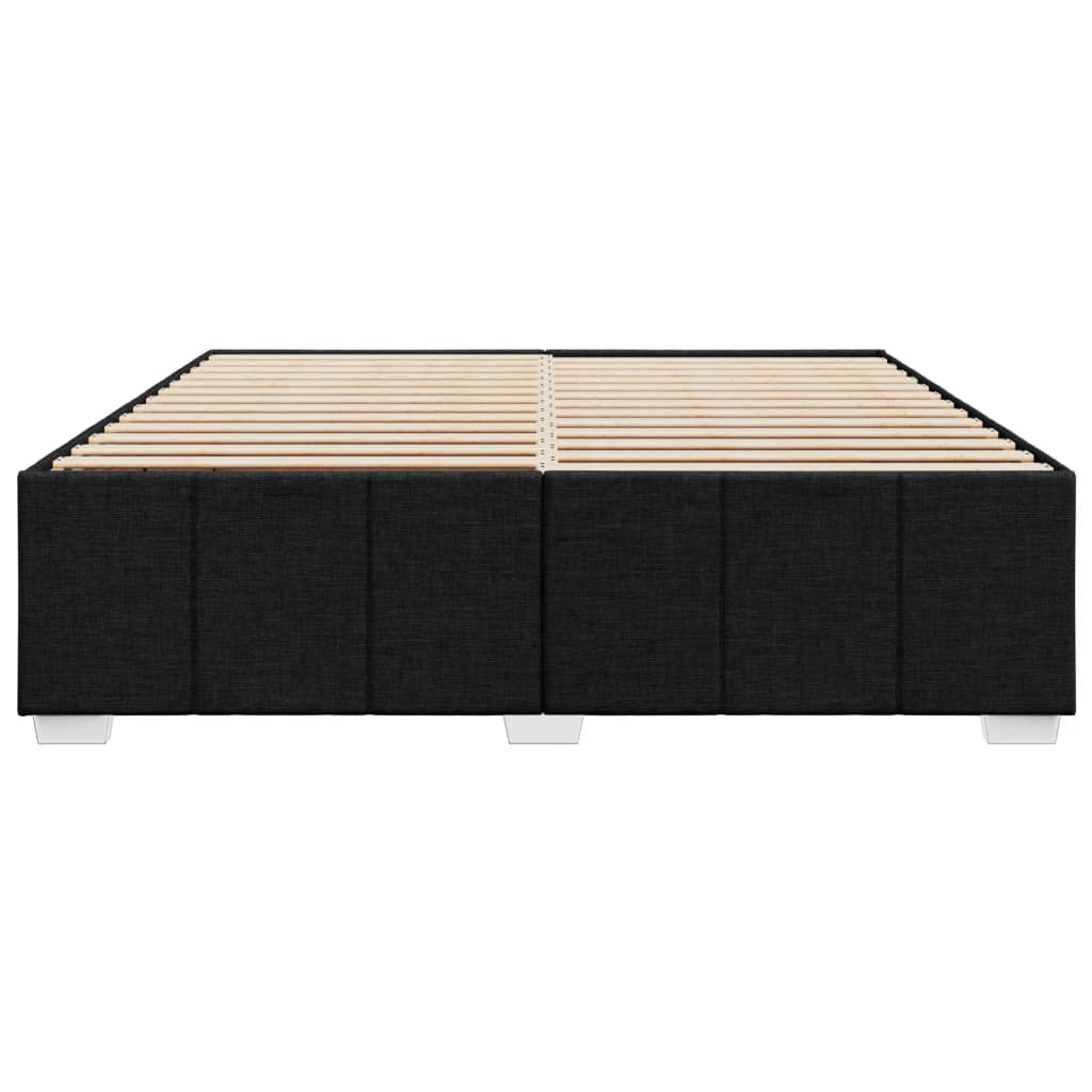 vidaXL Cadru de pat fără saltea, negru, 180x200 cm, textil vidaXL Cadru de pat fără saltea, negru, 180x200 cm, textil