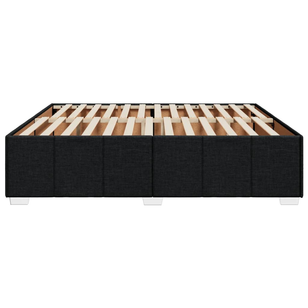 vidaXL Cadru de pat fără saltea, negru, 180x200 cm, textil vidaXL Cadru de pat fără saltea, negru, 180x200 cm, textil