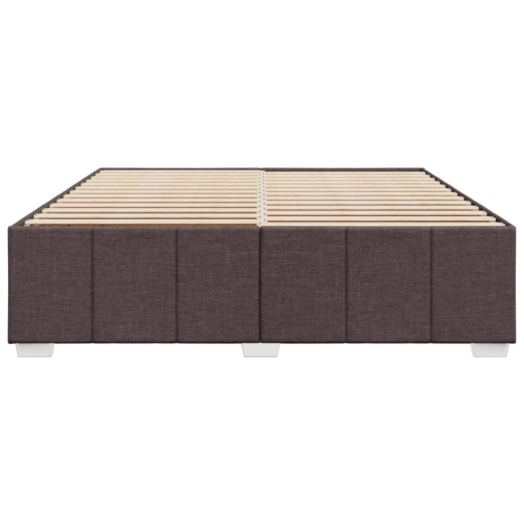 vidaXL Cadru de pat fără saltea, maro închis, 180x200 cm, textil vidaXL Cadru de pat fără saltea, maro închis, 180x200 cm, textil
