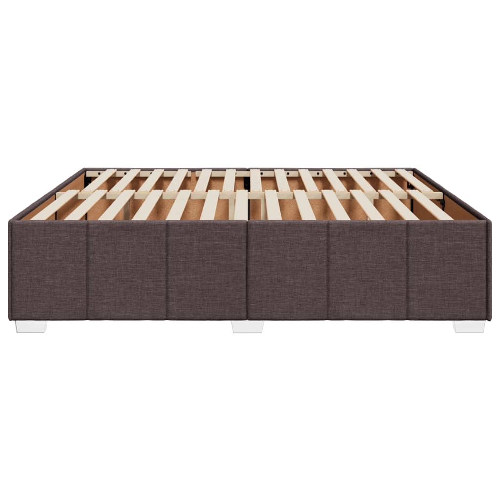 vidaXL Cadru de pat fără saltea, maro închis, 180x200 cm, textil vidaXL Cadru de pat fără saltea, maro închis, 180x200 cm, textil