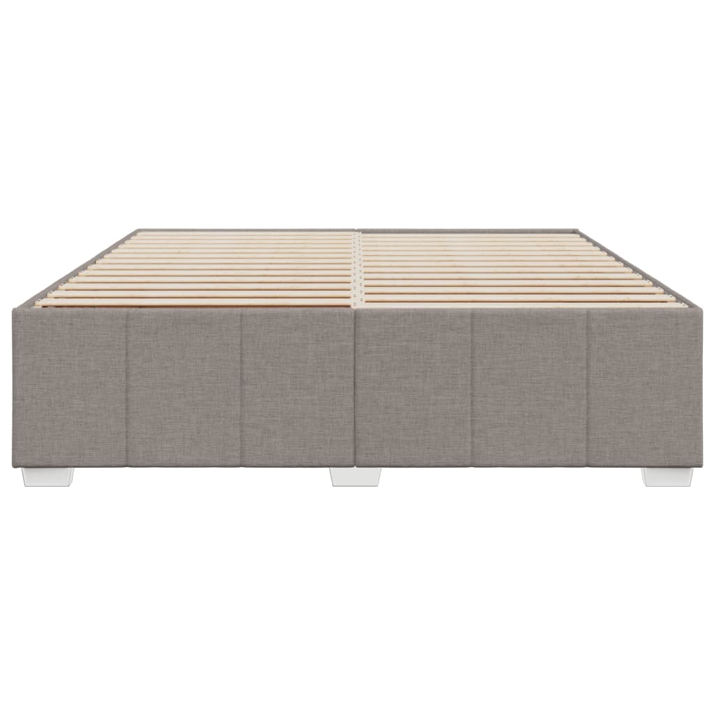 vidaXL Cadru de pat fără saltea, gri taupe, 180x200 cm, textil vidaXL Cadru de pat fără saltea, gri taupe, 180x200 cm, textil