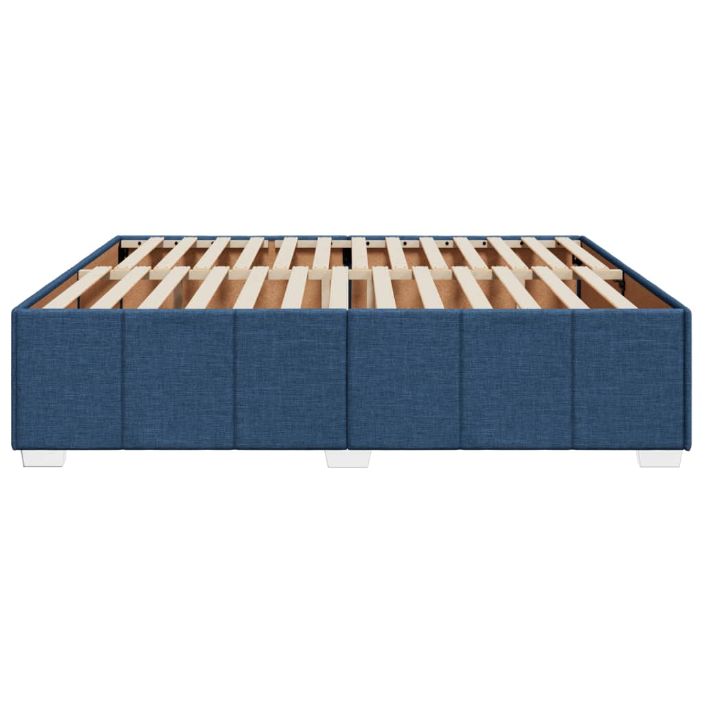 vidaXL Cadru de pat fără saltea, albastru, 180x200 cm, textil