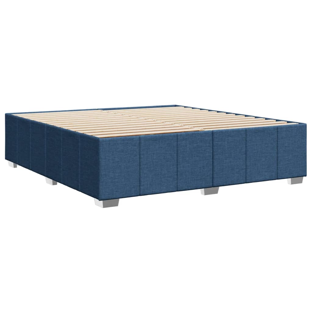 vidaXL Cadru de pat fără saltea, albastru, 180x200 cm, textil
