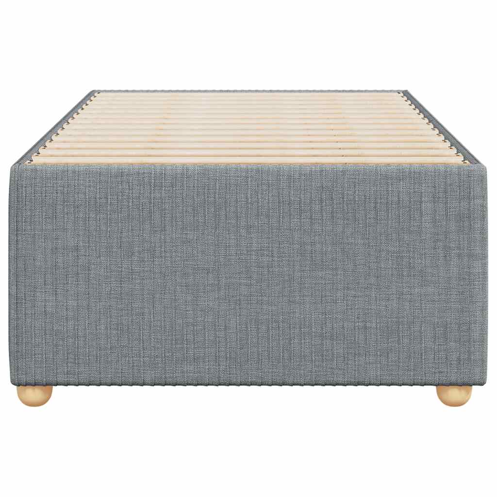 vidaXL Cadru de pat fără saltea, gri deschis, 80x200 cm, textil