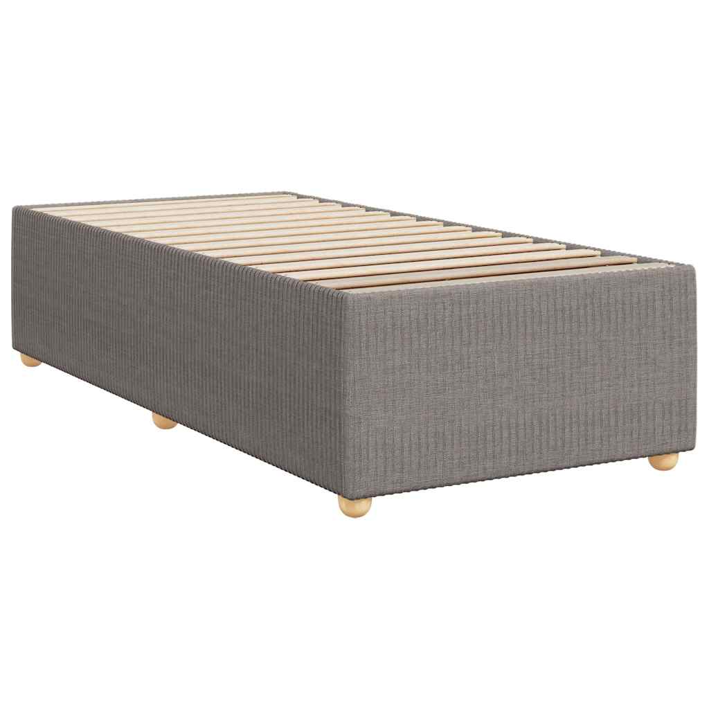 vidaXL Cadru de pat fără saltea Taupe 80x200 cm țesătură