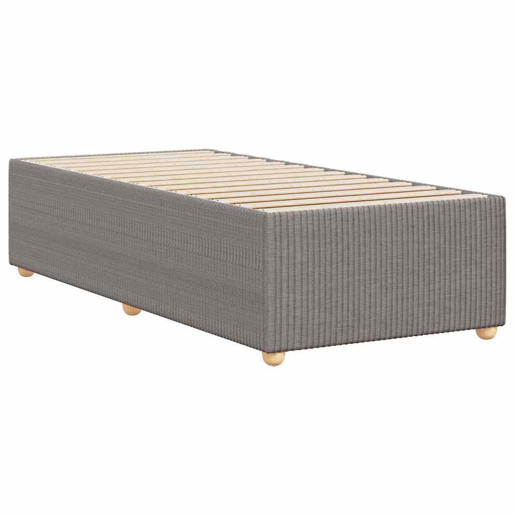vidaXL Cadru de pat fără saltea Taupe 80x200 cm țesătură