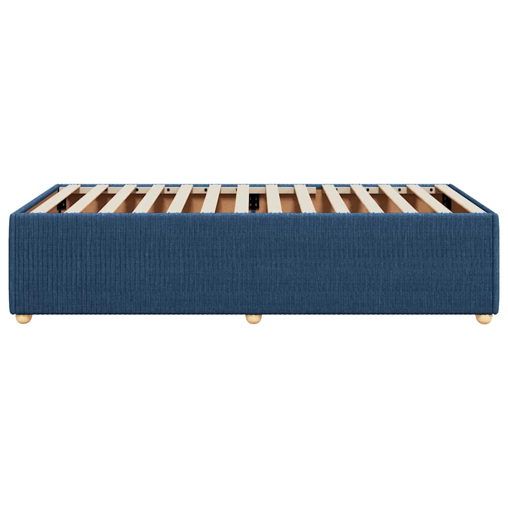 vidaXL Cadru de pat fără saltea țesătură albastră 80x200 cm