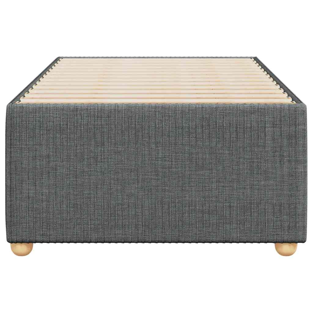 vidaXL Cadru de pat fără saltea, gri închis, 90x190 cm, textil vidaXL Cadru de pat fără saltea, gri închis, 90x190 cm, textil