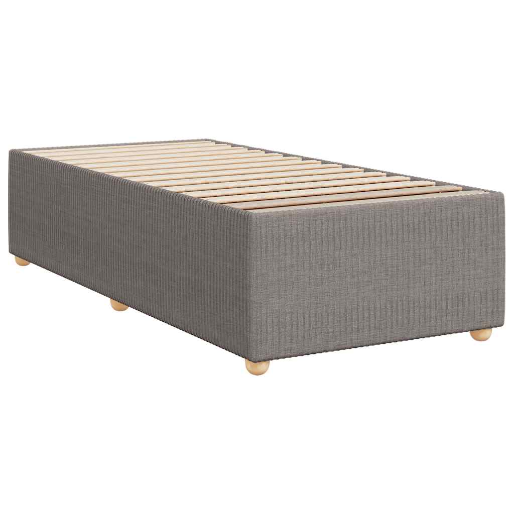 vidaXL Cadru de pat fără saltea Taupe 90x190 cm Stofa