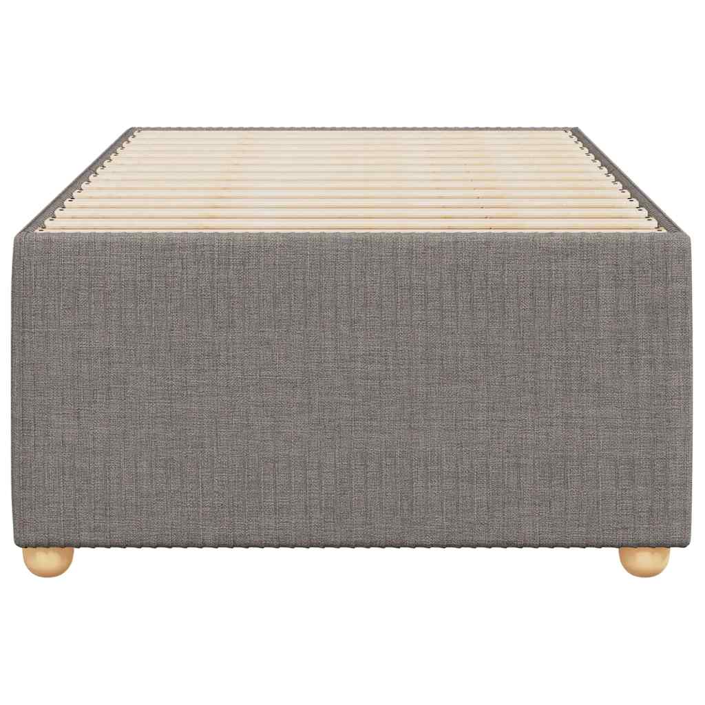 vidaXL Cadru de pat fără saltea Taupe 90x190 cm Stofa
