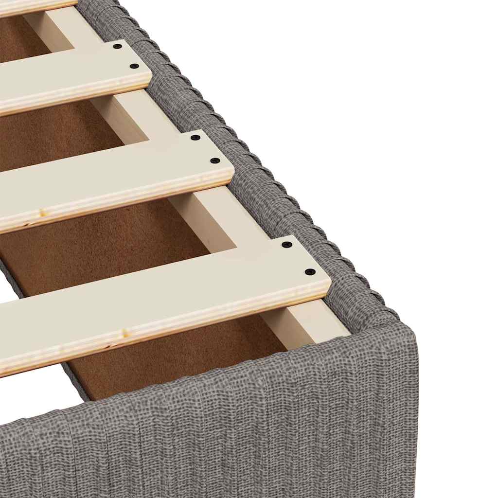 vidaXL Cadru de pat fără saltea Taupe 90x190 cm Stofa
