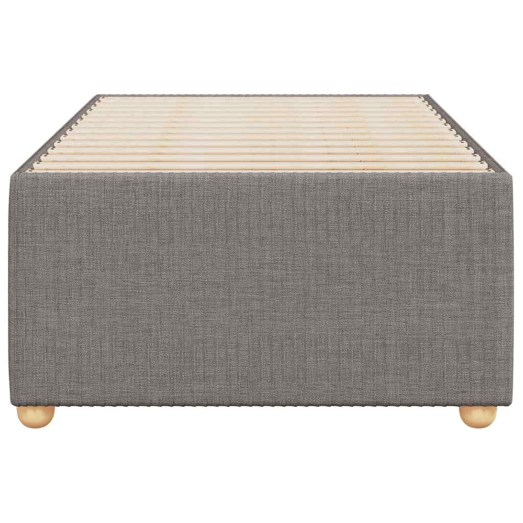 vidaXL Cadru de pat fără saltea Taupe 90x200 cm țesătură