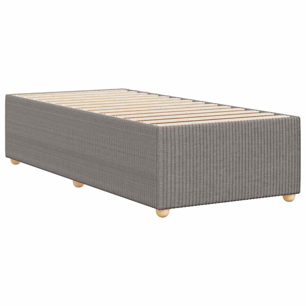 vidaXL Cadru de pat fără saltea Taupe 90x200 cm țesătură