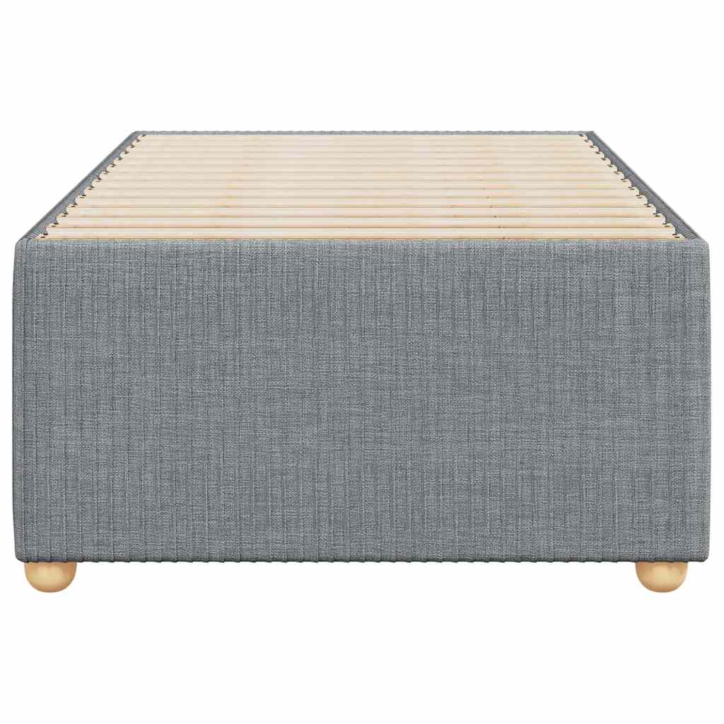 vidaXL Cadru de pat fără saltea, gri deschis, 100x200 cm, textil