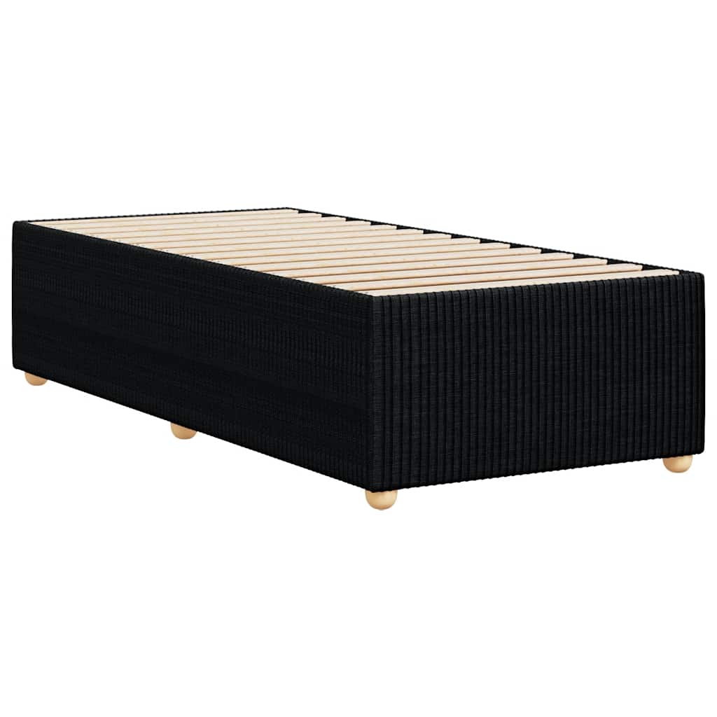 vidaXL Cadru de pat fără saltea, negru, 100x200 cm, textil