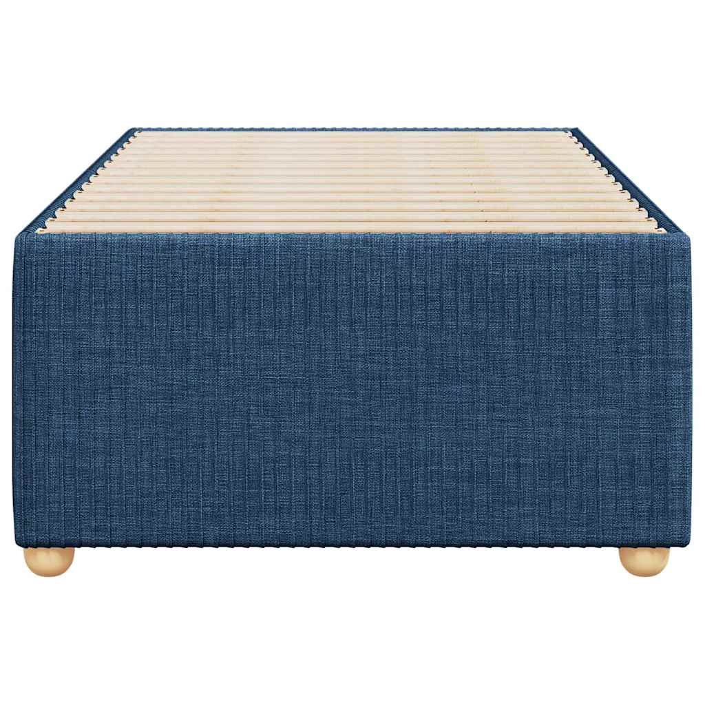 vidaXL Cadru de pat fără saltea țesătură albastră 100x200 cm vidaXL Cadru de pat fără saltea țesătură albastră 100x200 cm