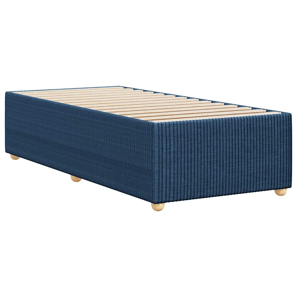 vidaXL Cadru de pat fără saltea țesătură albastră 100x200 cm vidaXL Cadru de pat fără saltea țesătură albastră 100x200 cm