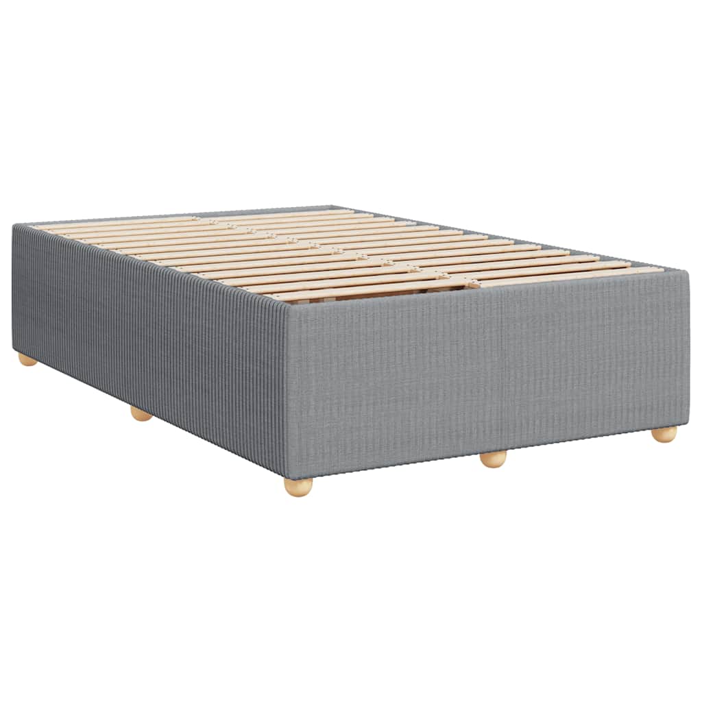 vidaXL Cadru de pat fără saltea țesătură gri deschis 120x190 cm