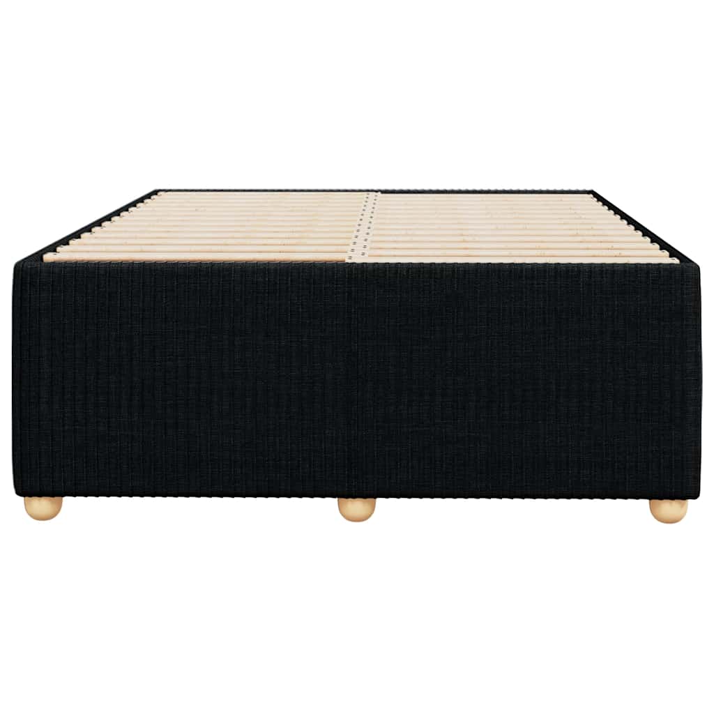 vidaXL Cadru de pat fără saltea Negru 120x190 cm țesătură