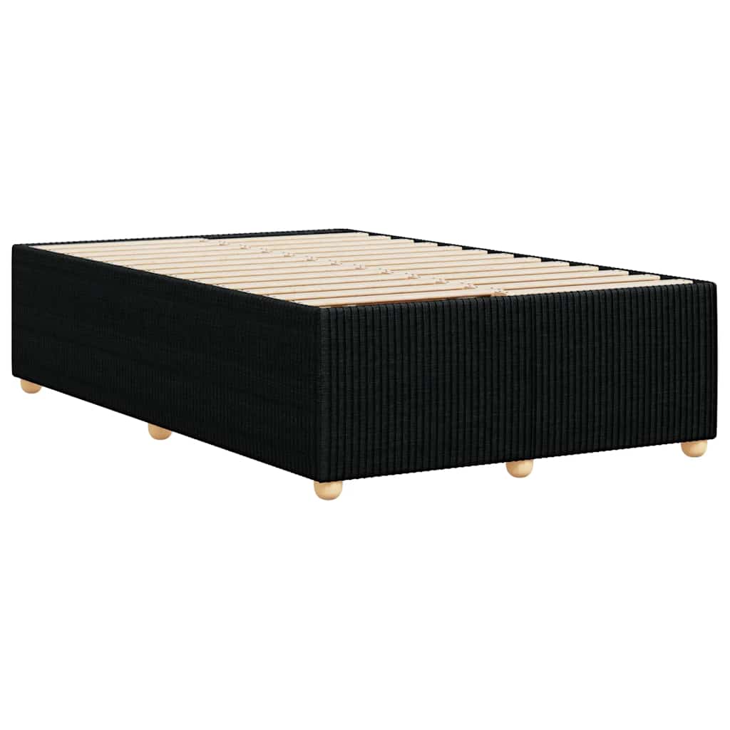 vidaXL Cadru de pat fără saltea Negru 120x190 cm țesătură