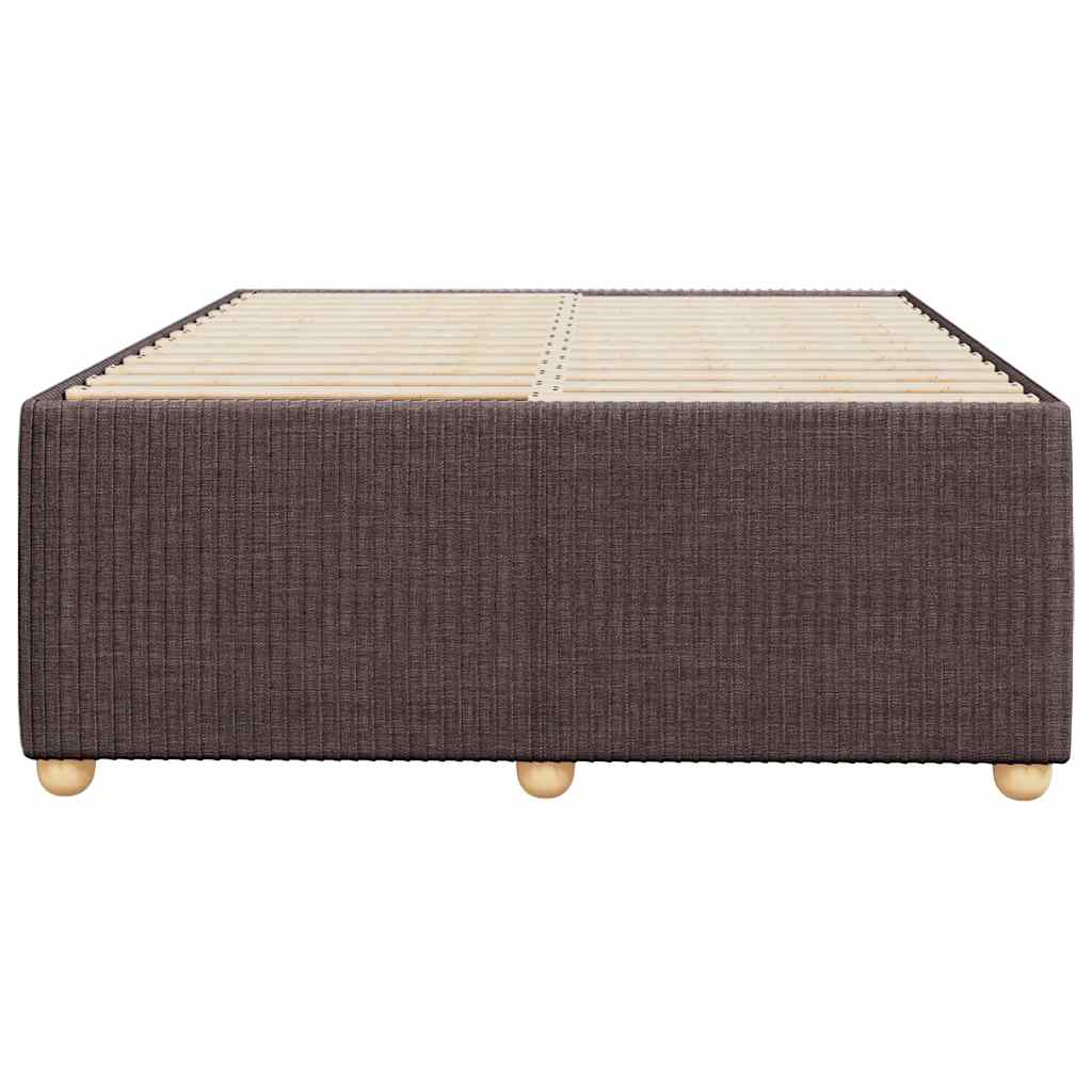 vidaXL Cadru de pat fără saltea țesătură maro 120x190 cm țesătură