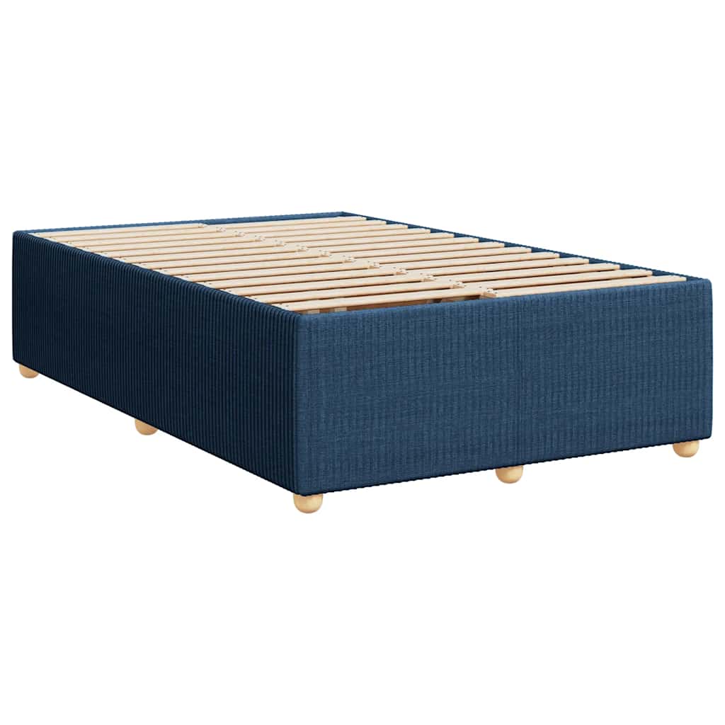 vidaXL Cadru de pat fără saltea Albastru 120x190 cm țesătură