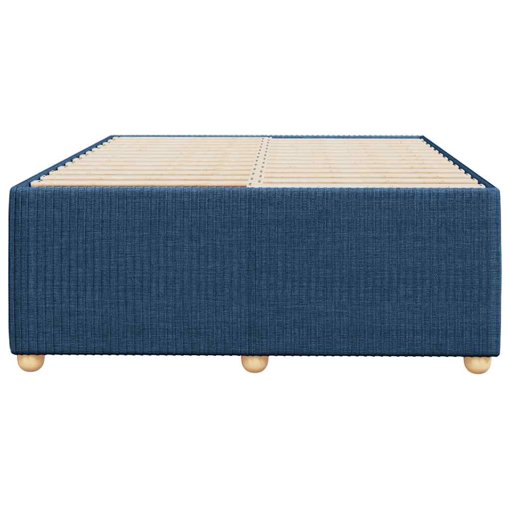 vidaXL Cadru de pat fără saltea Albastru 120x190 cm țesătură