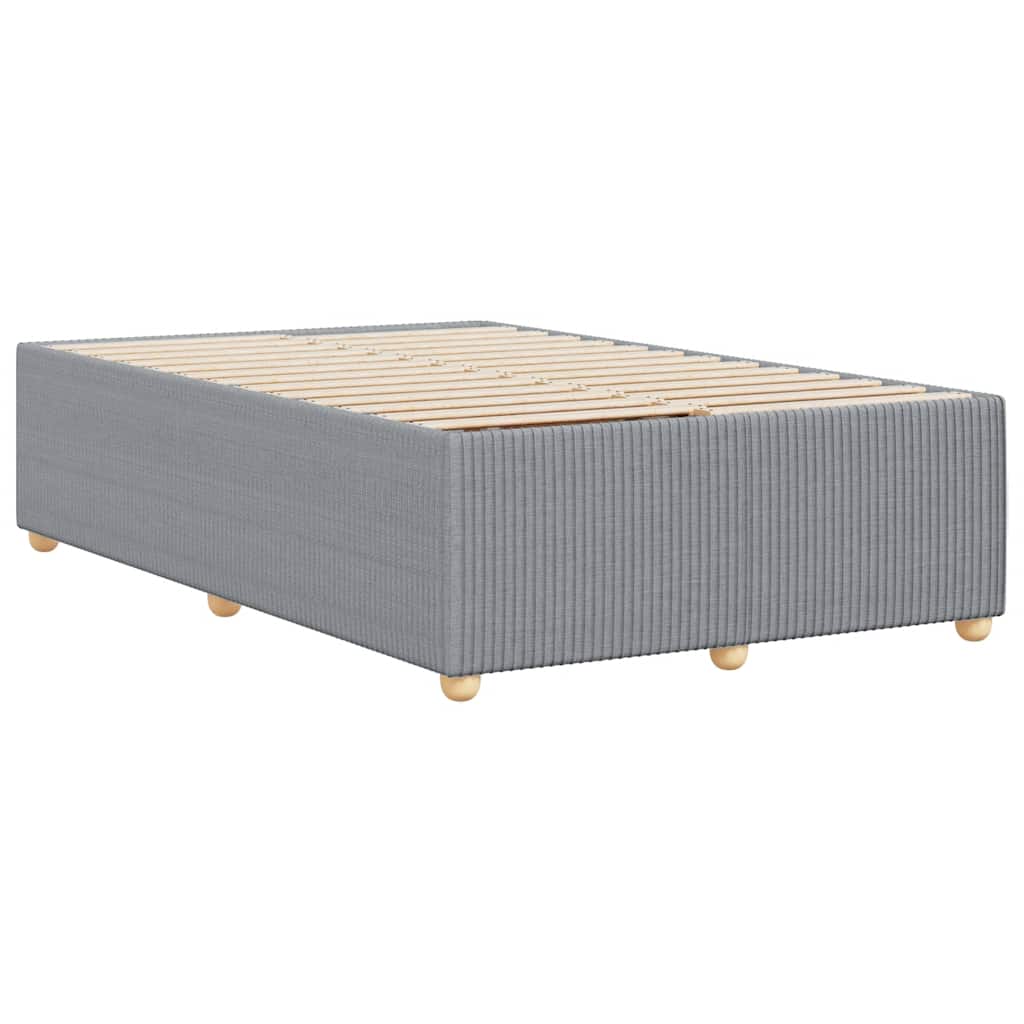 vidaXL Cadru de pat fără saltea, gri deschis, 120x200 cm, textil