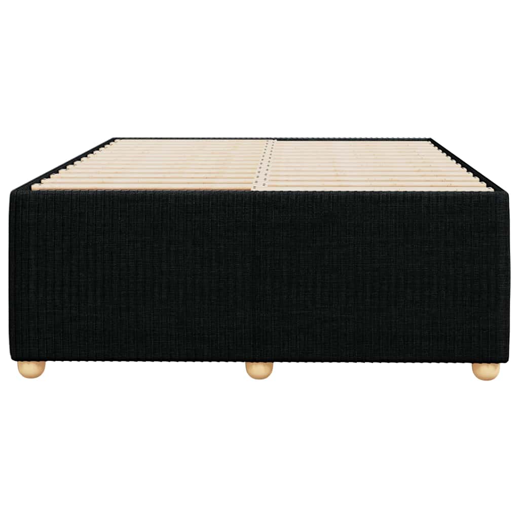 vidaXL Cadru de pat fără saltea, negru, 120x200 cm, textil