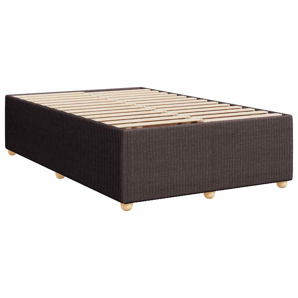 vidaXL Cadru de pat fără saltea, maro închis, 120x200 cm, textil vidaXL Cadru de pat fără saltea, maro închis, 120x200 cm, textil