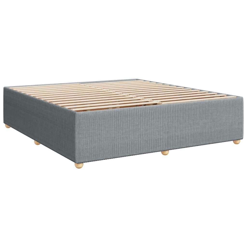 vidaXL Cadru de pat fără saltea, gri deschis, 180x200 cm, textil