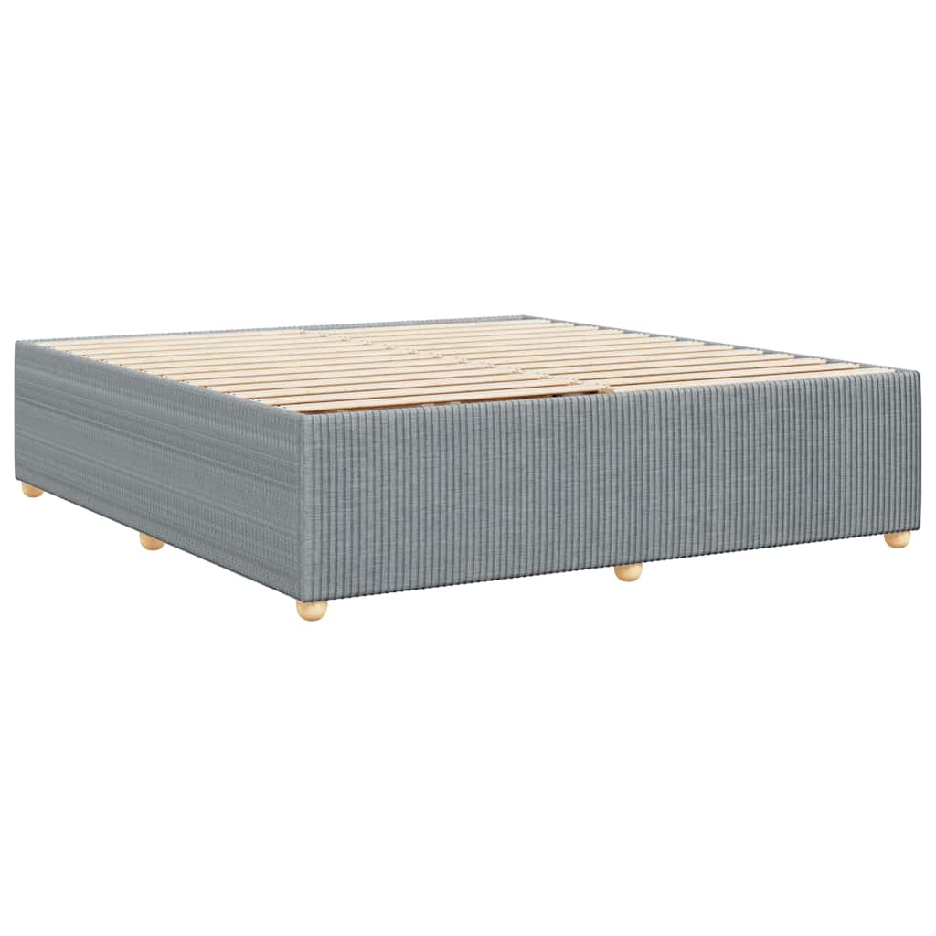 vidaXL Cadru de pat fără saltea, gri deschis, 180x200 cm, textil