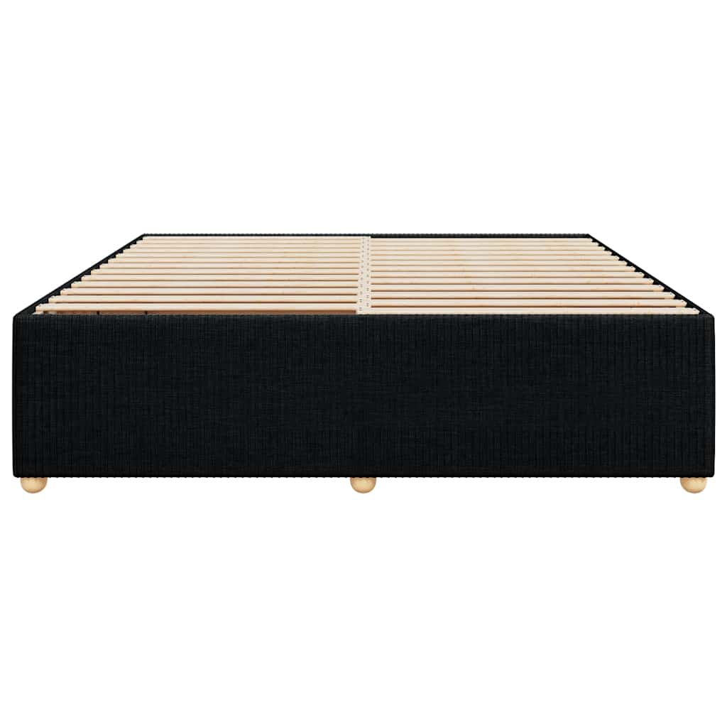 vidaXL Cadru de pat fără saltea, negru, 180x200 cm, textil vidaXL Cadru de pat fără saltea, negru, 180x200 cm, textil