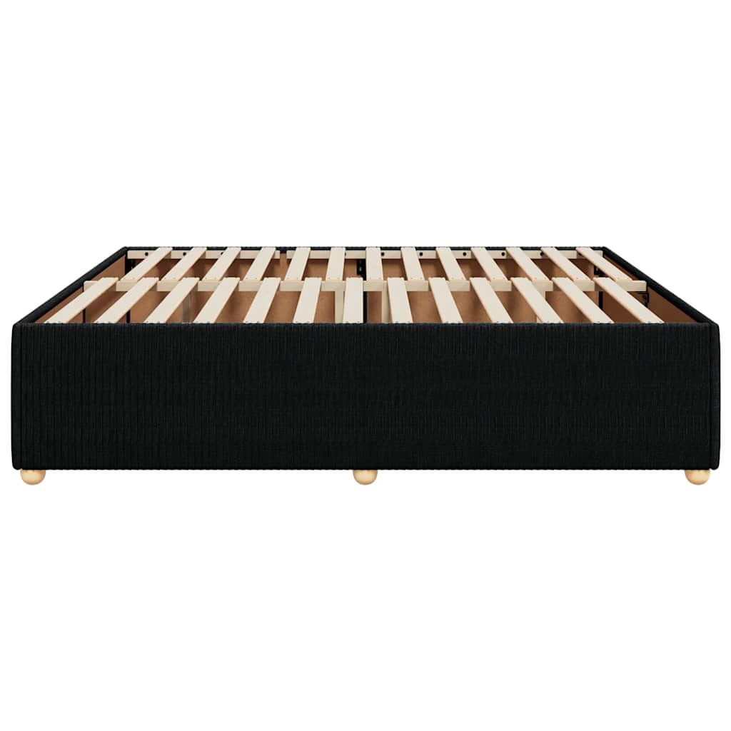 vidaXL Cadru de pat fără saltea, negru, 180x200 cm, textil vidaXL Cadru de pat fără saltea, negru, 180x200 cm, textil