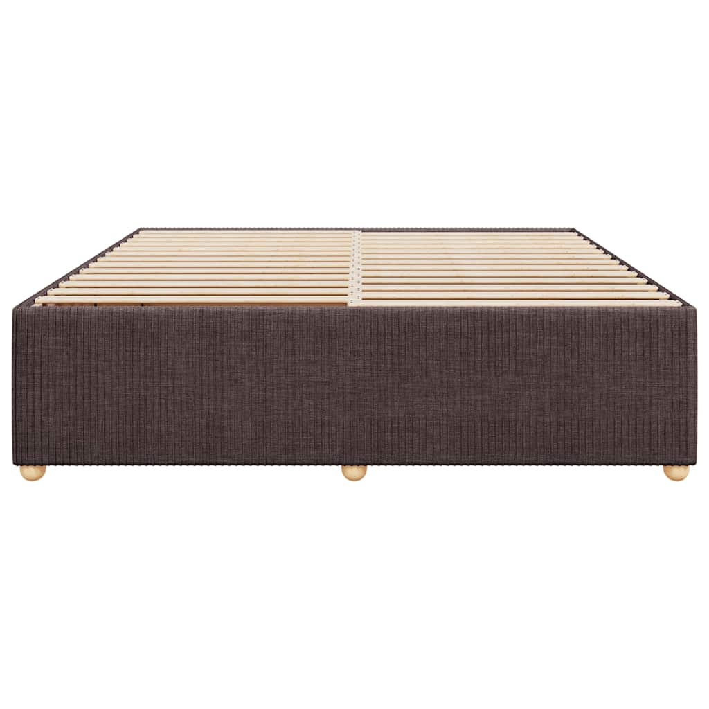 vidaXL Cadru de pat fără saltea, maro închis, 180x200 cm, textil vidaXL Cadru de pat fără saltea, maro închis, 180x200 cm, textil