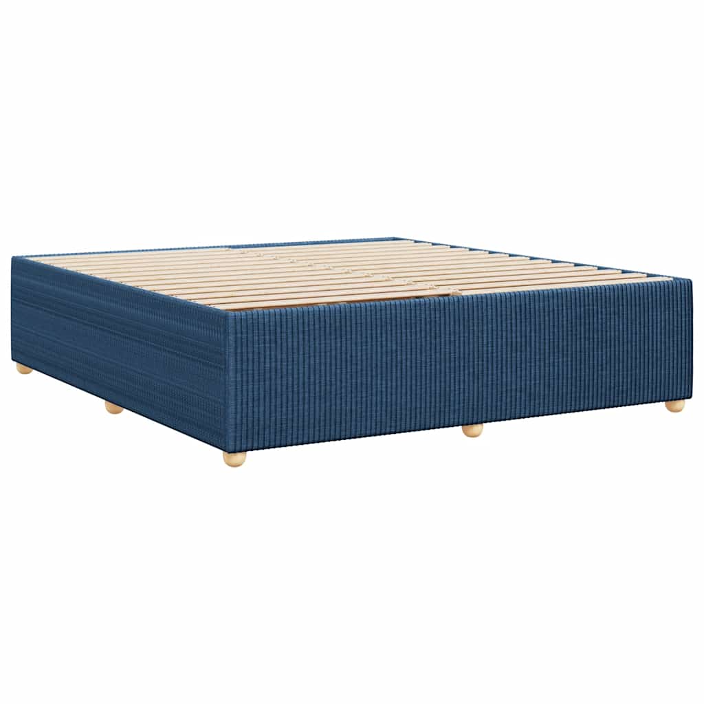 vidaXL Cadru de pat fără saltea, albastru, 180x200 cm, textil