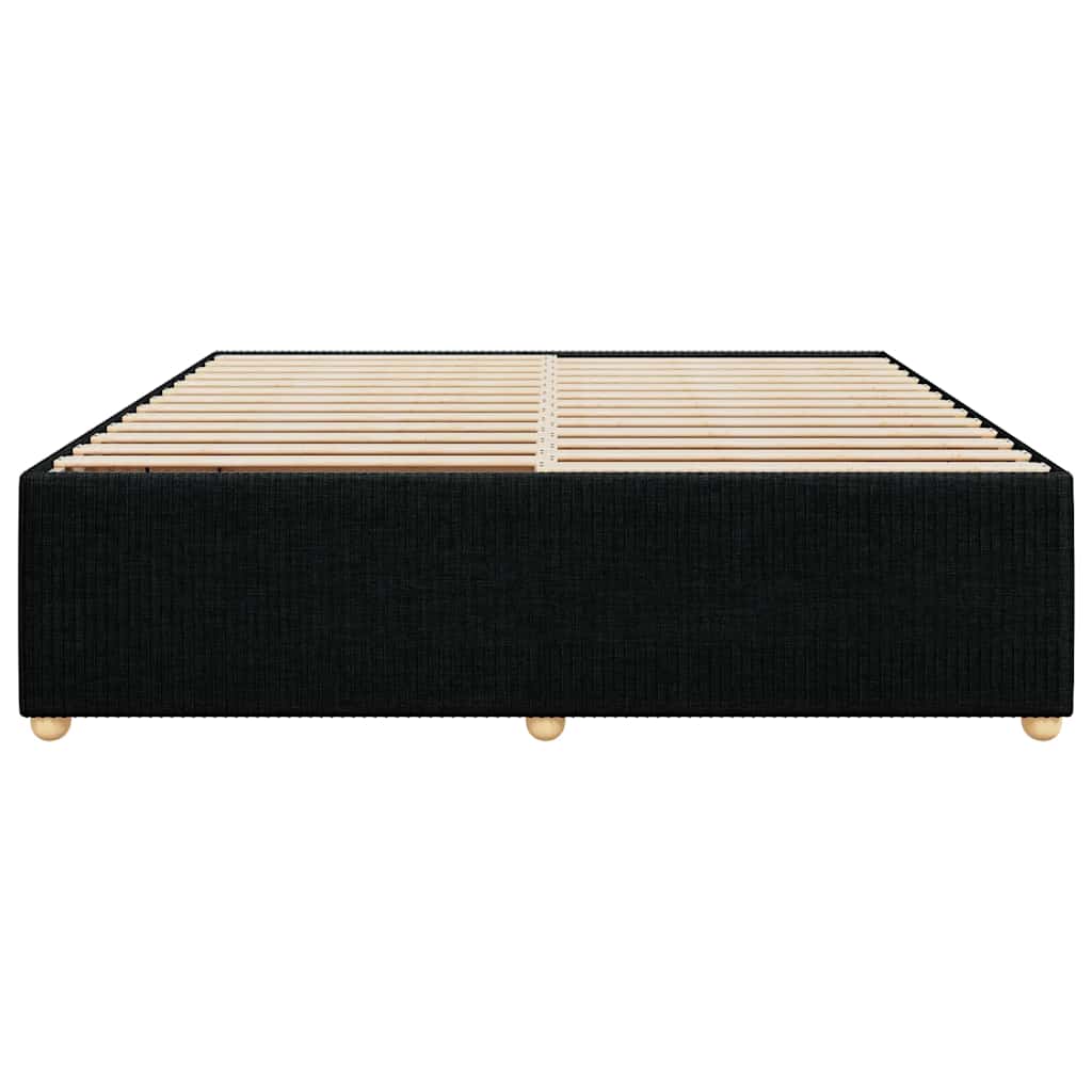 vidaXL Cadru de pat fără saltea, negru, 200x200 cm, textil vidaXL Cadru de pat fără saltea, negru, 200x200 cm, textil