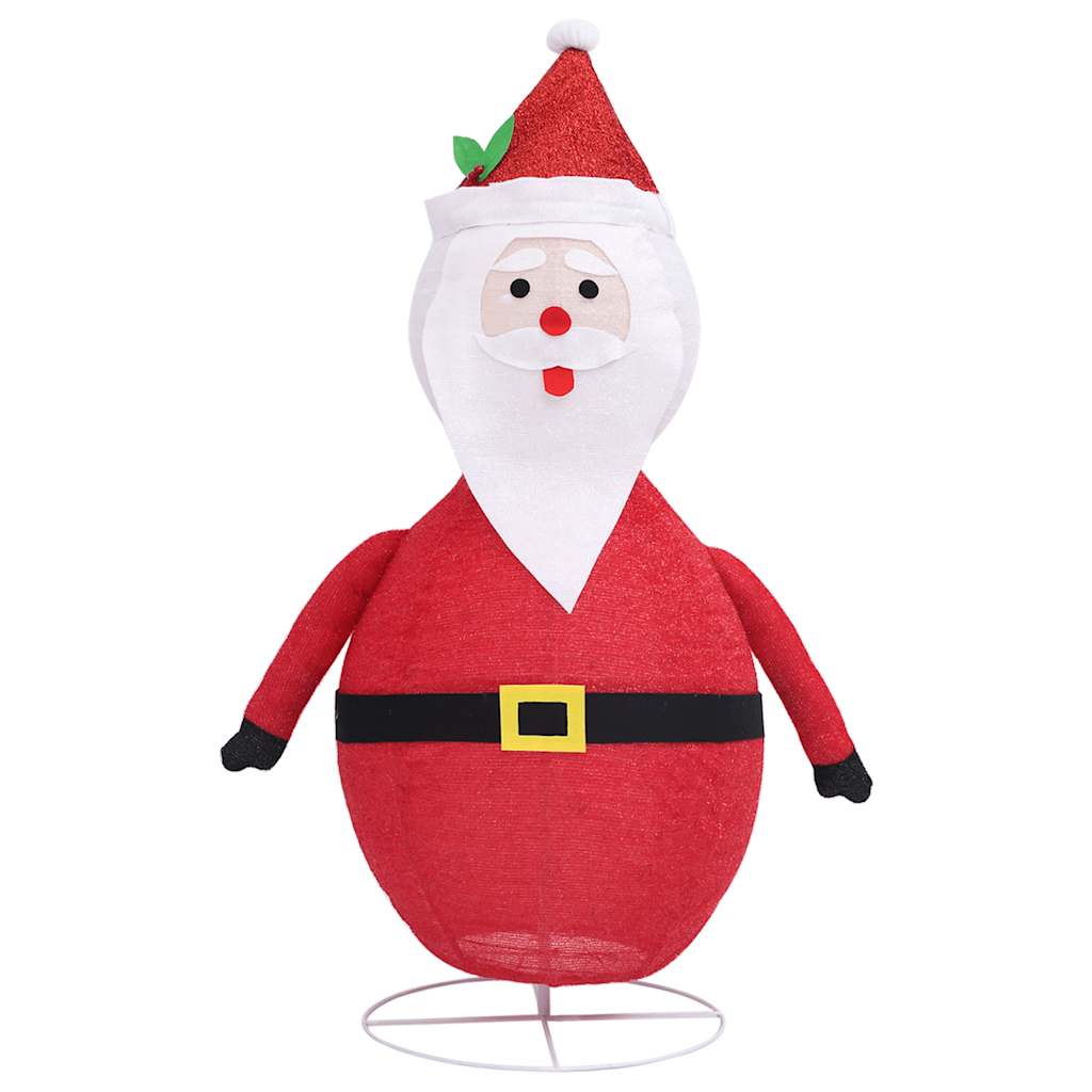 vidaXL Figurină Moș Crăciun decorativă, cu LED, 120 cm, țesătură lux vidaXL Figurină Moș Crăciun decorativă, cu LED, 120 cm, țesătură lux