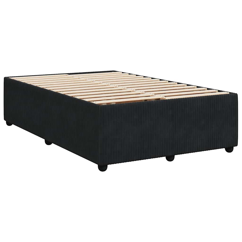 vidaXL Cadru de pat fără saltea Negru 120x190 cm catifea