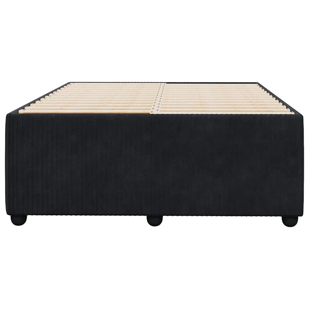 vidaXL Cadru de pat fără saltea Negru 120x190 cm catifea