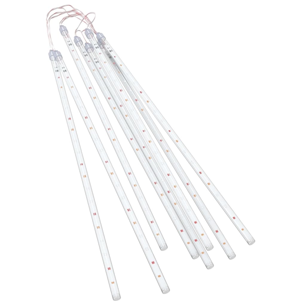vidaXL Lumini de meteoriți 8 buc. colorat 50 cm 288 LED-uri int./ext. vidaXL Lumini de meteoriți 8 buc. colorat 50 cm 288 LED-uri int./ext.