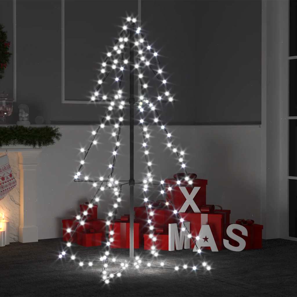 vidaXL Brad Crăciun conic, 78x120 cm, 160 LED-uri, interior & exterior vidaXL Brad Crăciun conic, 78x120 cm, 160 LED-uri, interior & exterior