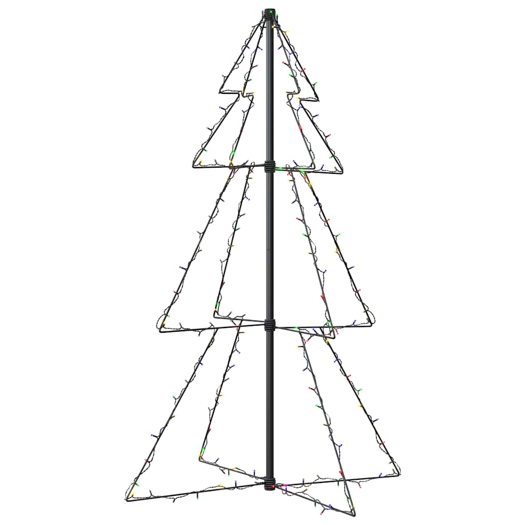 vidaXL Brad Crăciun conic, 78x120 cm, 160 LED-uri, interior & exterior vidaXL Brad Crăciun conic, 78x120 cm, 160 LED-uri, interior & exterior