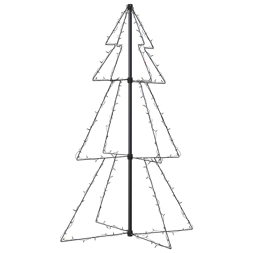 vidaXL Brad Crăciun conic, 78x120 cm, 160 LED-uri, interior & exterior vidaXL Brad Crăciun conic, 78x120 cm, 160 LED-uri, interior & exterior