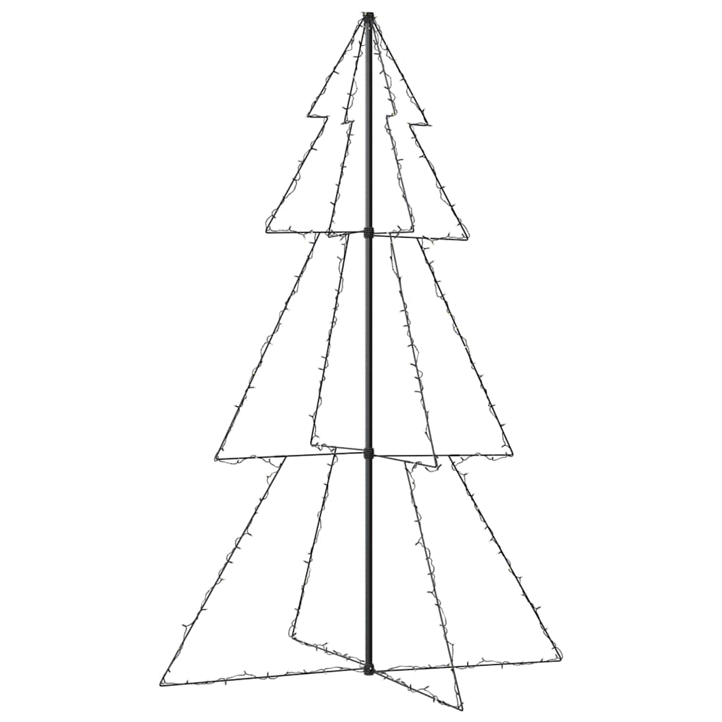 vidaXL Brad Crăciun conic 240 LED-uri, 118x180 cm, interior & exterior