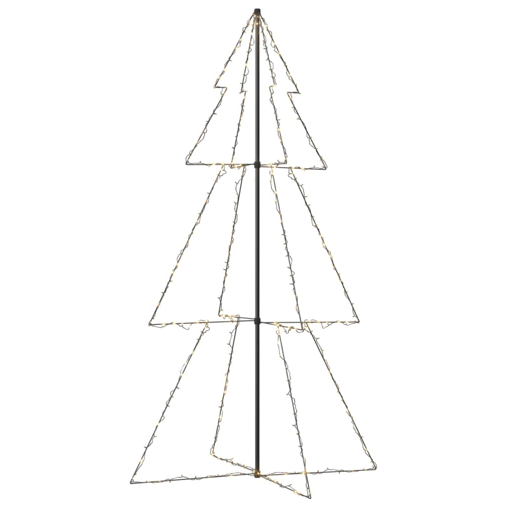 vidaXL Brad Crăciun conic, 300 LED-uri, 120x220 cm, interior&exterior