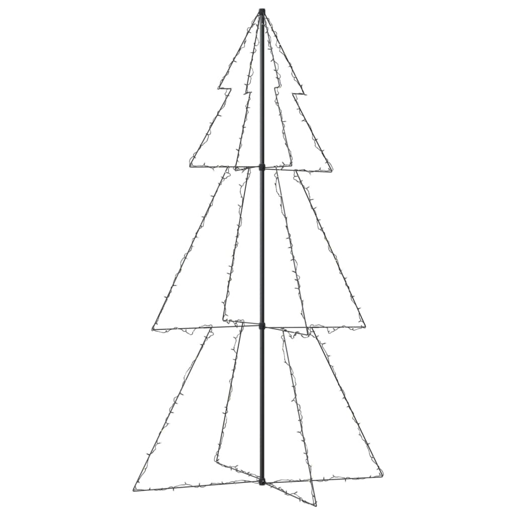 vidaXL Brad Crăciun conic, 300 LED-uri, 120x220 cm, interior&exterior