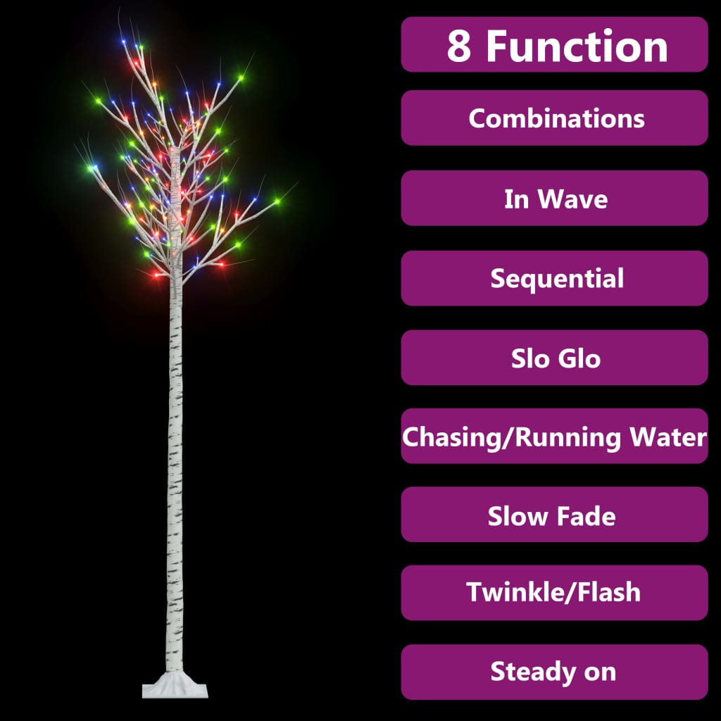 vidaXL Pom Crăciun 200 LED-uri colorat 2,2 m salcie interior/exterior vidaXL Pom Crăciun 200 LED-uri colorat 2,2 m salcie interior/exterior